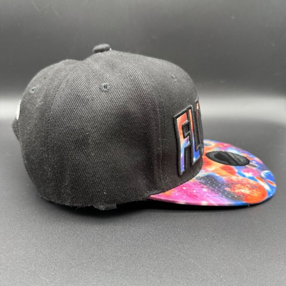 Florida Galaxy Hat Cap Space Flat Bill Snapback Black Travel Destination OSFA - Picture 6 of 11